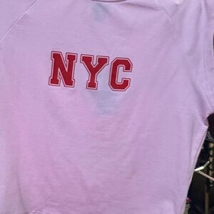 Pink NYC Sleeveless Crop Top